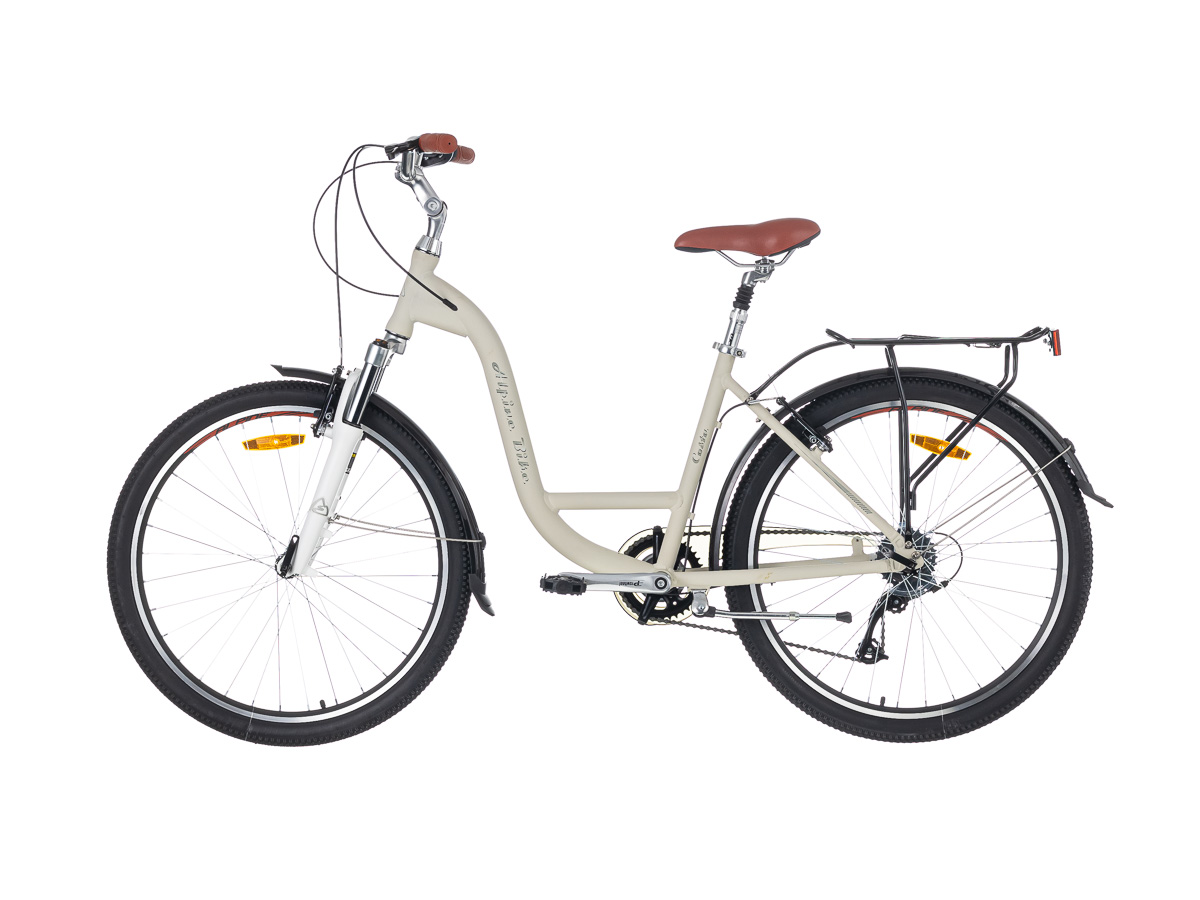 Велосипед Alpinebike Costa (2022), М, 26", городской, 7 скоростей, белый