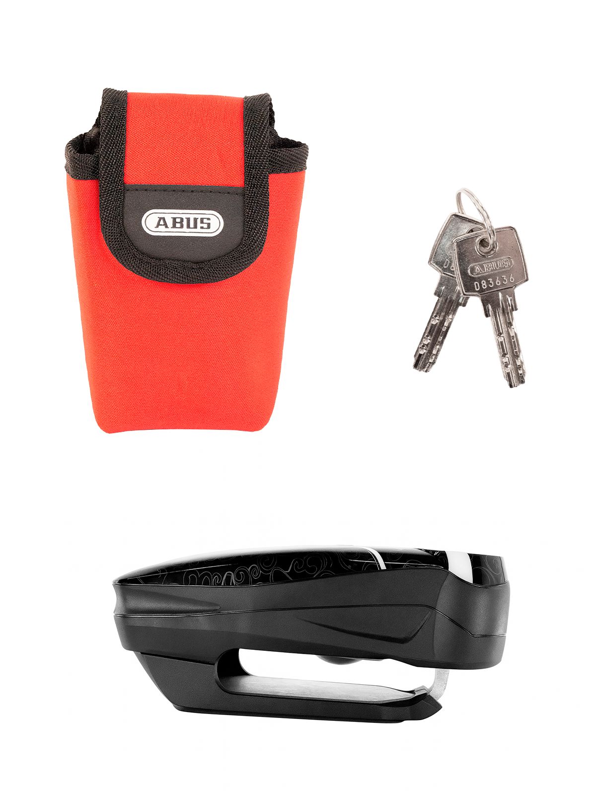 Замок мото ABUS DETECTO 7000 RS1 flame black