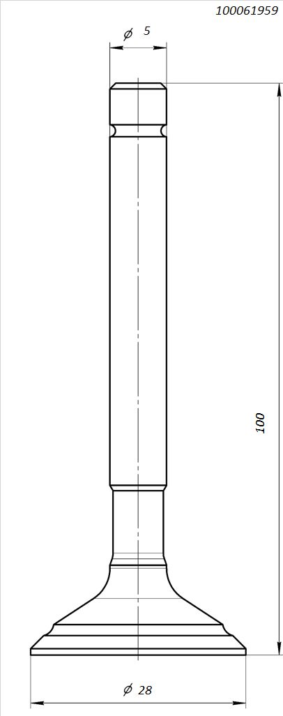 Клапан впускной [100061959]