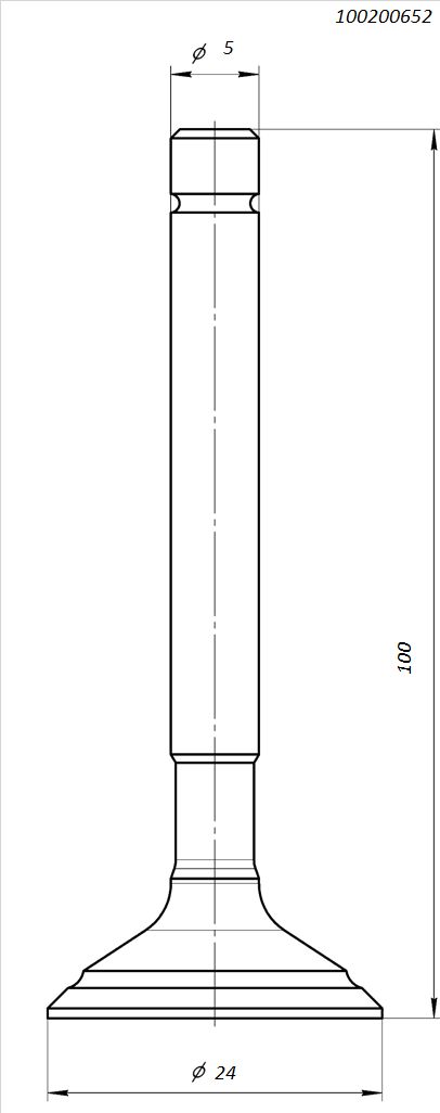 Клапан выпускной [100200652]
