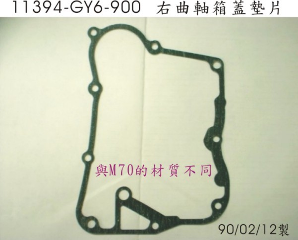 Прокладка правой крышки картера двигателя