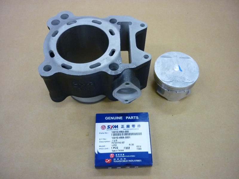 Цилиндр ДВС с поршнем к-т матовый черный_GY-7520U