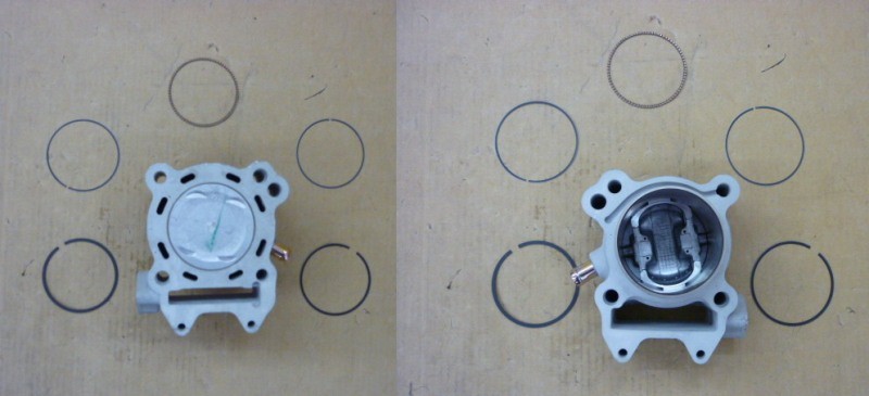 Цилиндр ДВС с поршнем к-т