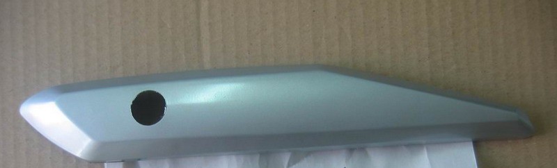 Накладка выхлопной трубы защитная серебристый