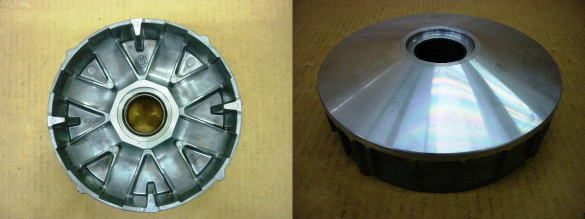 Половина ведущего шкива подвижная