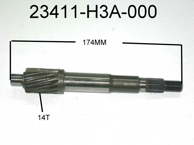 Вал редуктора первичный