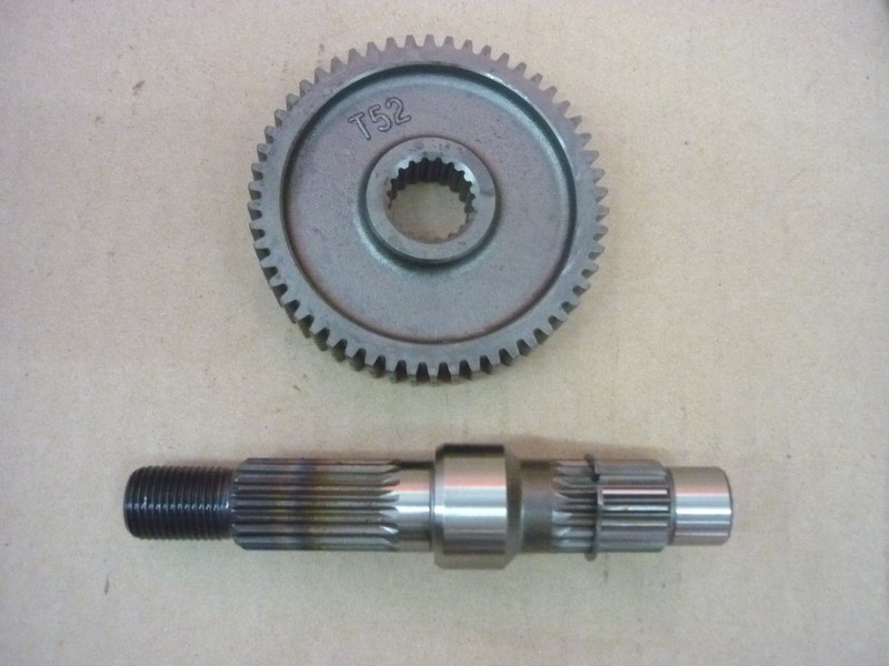 Вал редуктора вторичный с шестерней в сборе