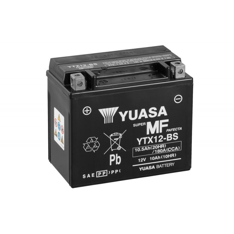 АКБ Yuasa YTX12-BS 150x87x130 + -