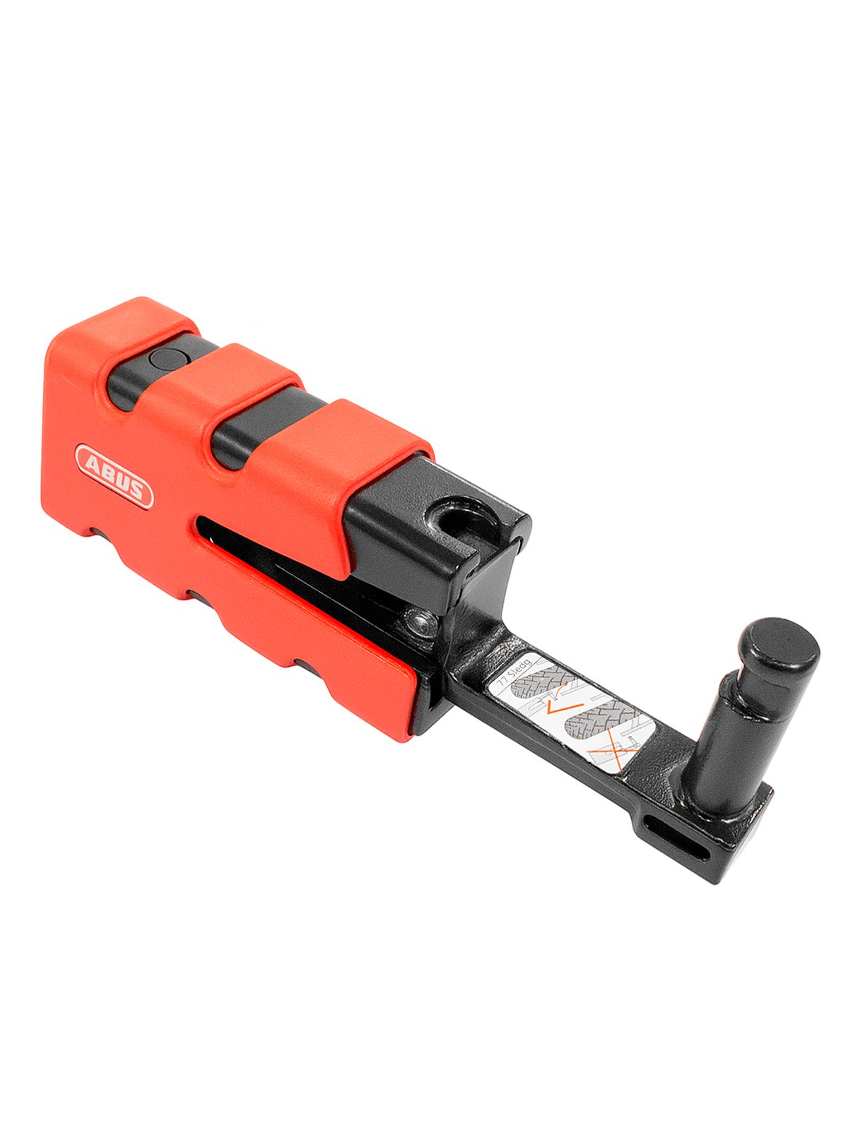 Замок мото ABUS GRANIT SLEDG 77 grip красный