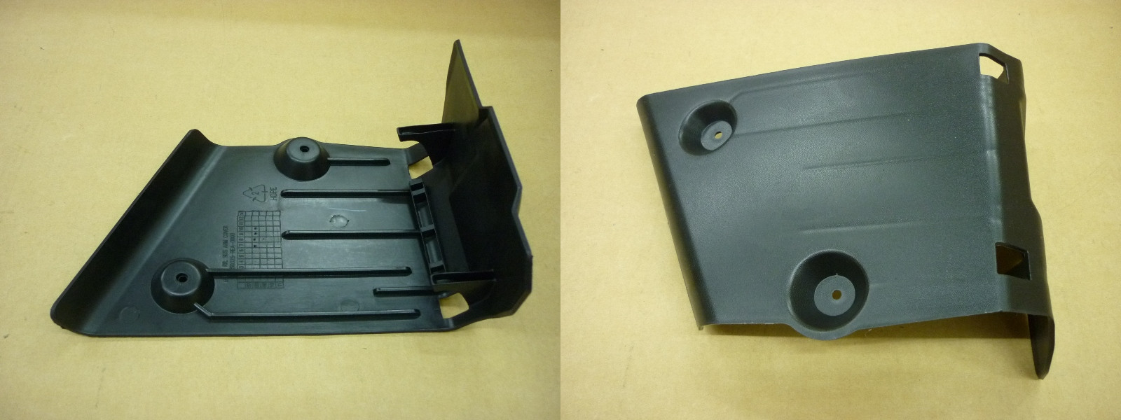 Щиток заднего рычага подвески правый черный_BK-002U