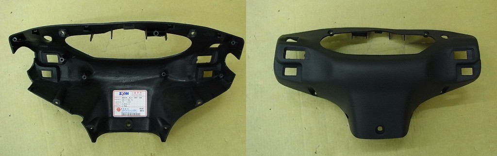 Облицовка руля задняя черный_BK-001U