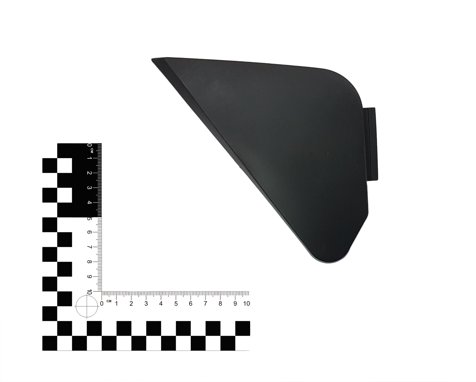 Облицовка задняя нижняя левая, чёрный