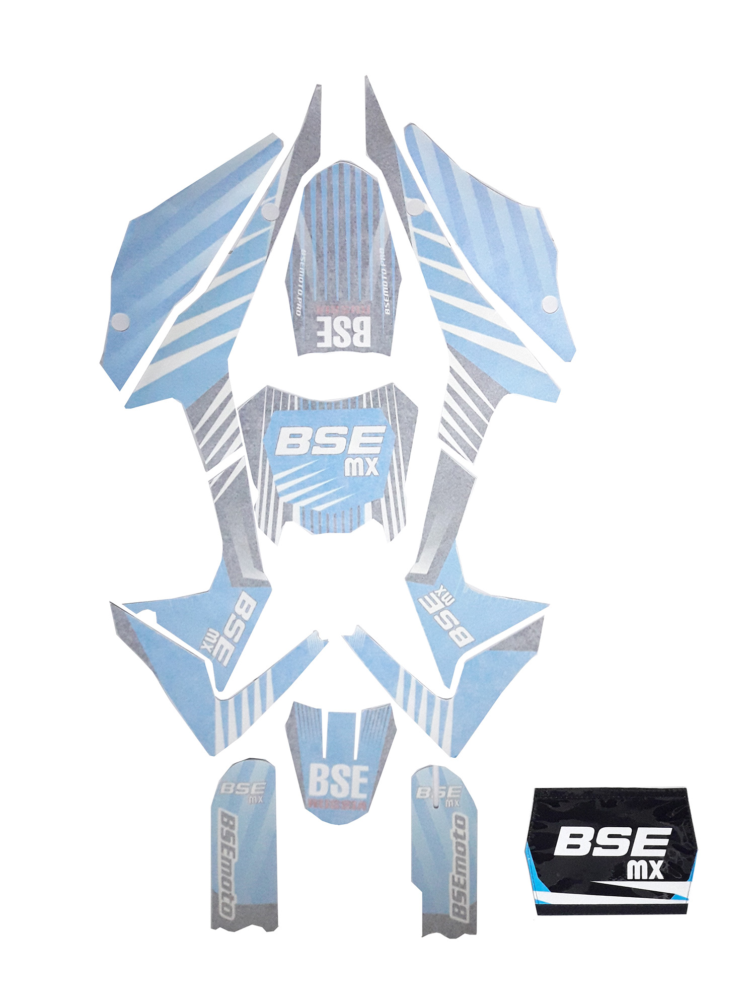 Наклейки BSE MX125 синий