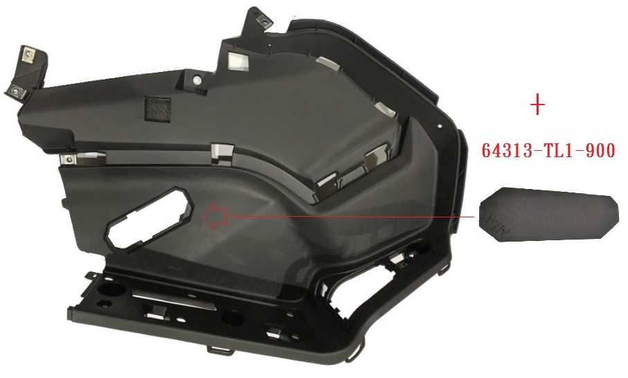 Панель пола правая BK-001U