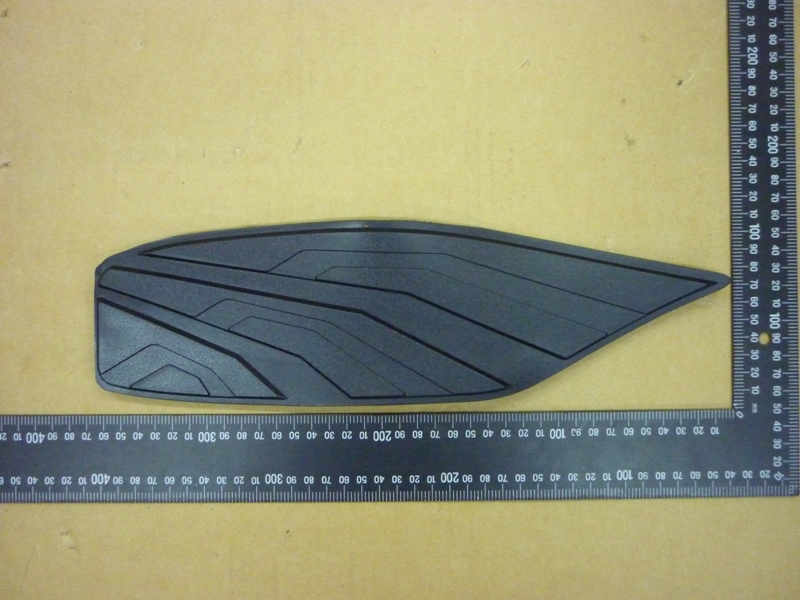 Коврик пола левая часть черный_BK-001U