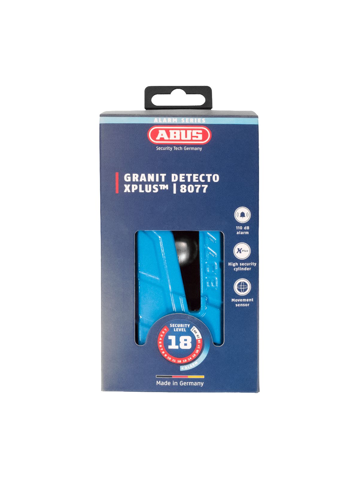 Замок мото ABUS GRANIT Detecto X-Plus 8077 на диск