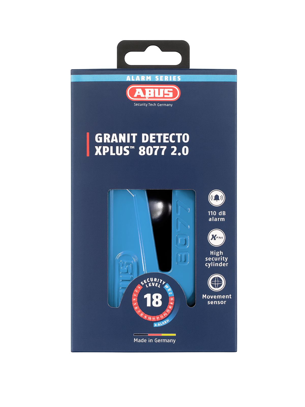 Замок мото ABUS GRANIT Detecto X-Plus 8077 на диск