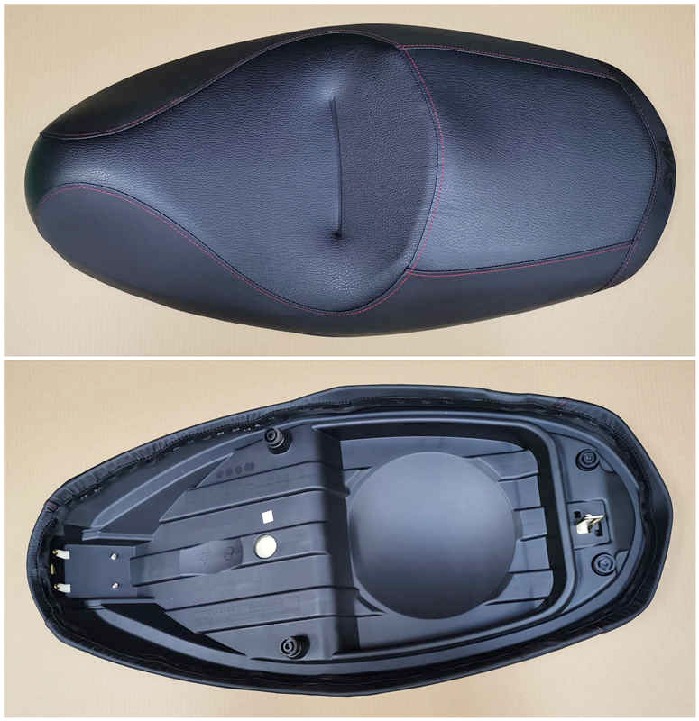 Сидение мото двойное в сборе