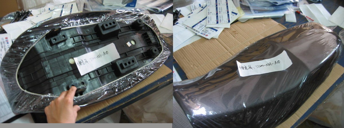 Сидение мото двойное в сборе