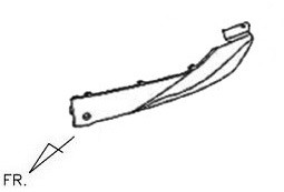 Облицовка боковая левая чёрный (BK5560)