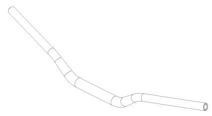 Руль Koshine 85/105 SX 2019  алюминий