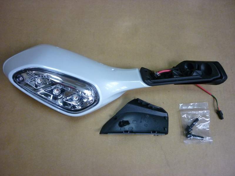 Зеркало заднего обзора левое белый_WH-300P