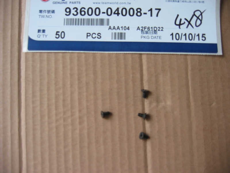 Винт потайной 4х8