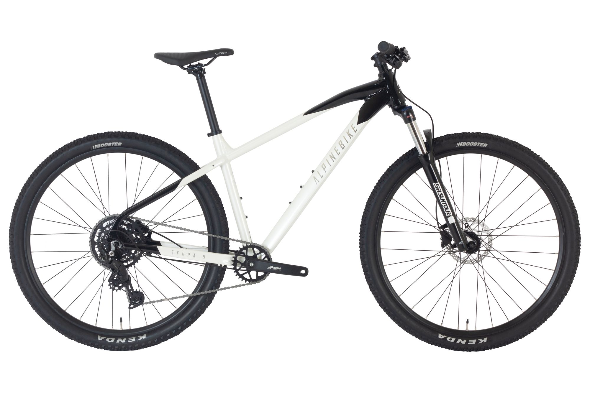 Велосипед горный Alpinebike Terra 9 белый мрамор