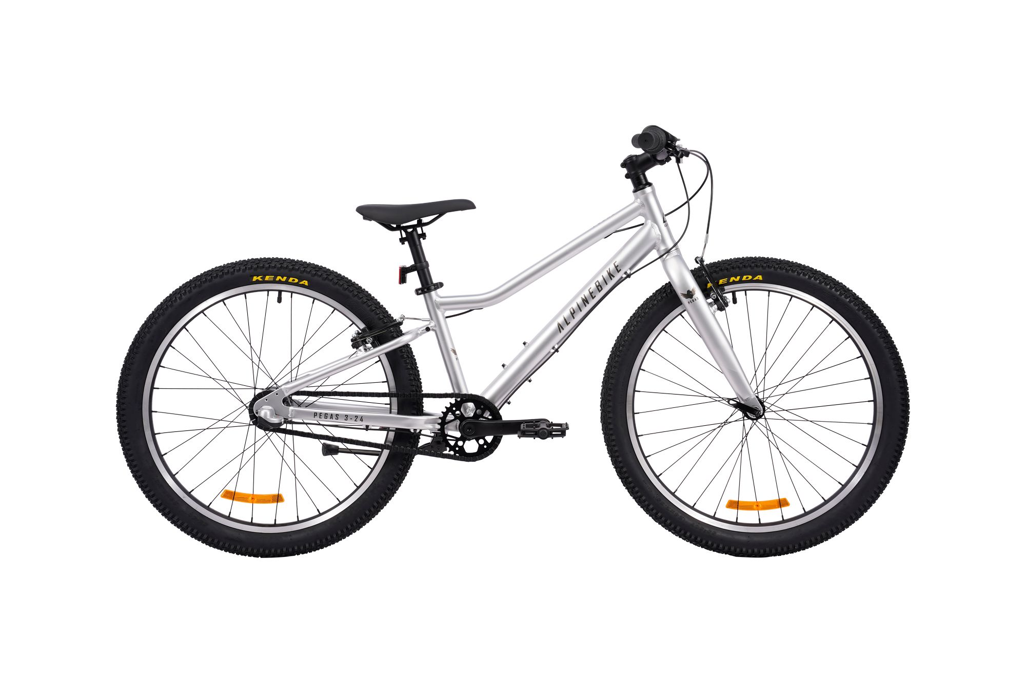 Велосипед подростковый Alpinebike Pegas 3-24, один размер, цвет Серый