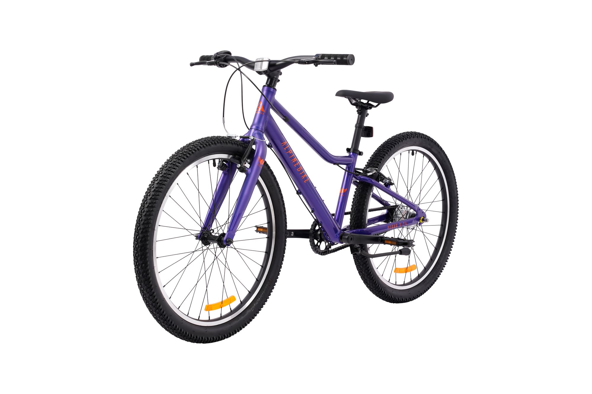 Велосипед подростковый Alpinebike Pegas 3-24, один размер, цвет Фиолетовый