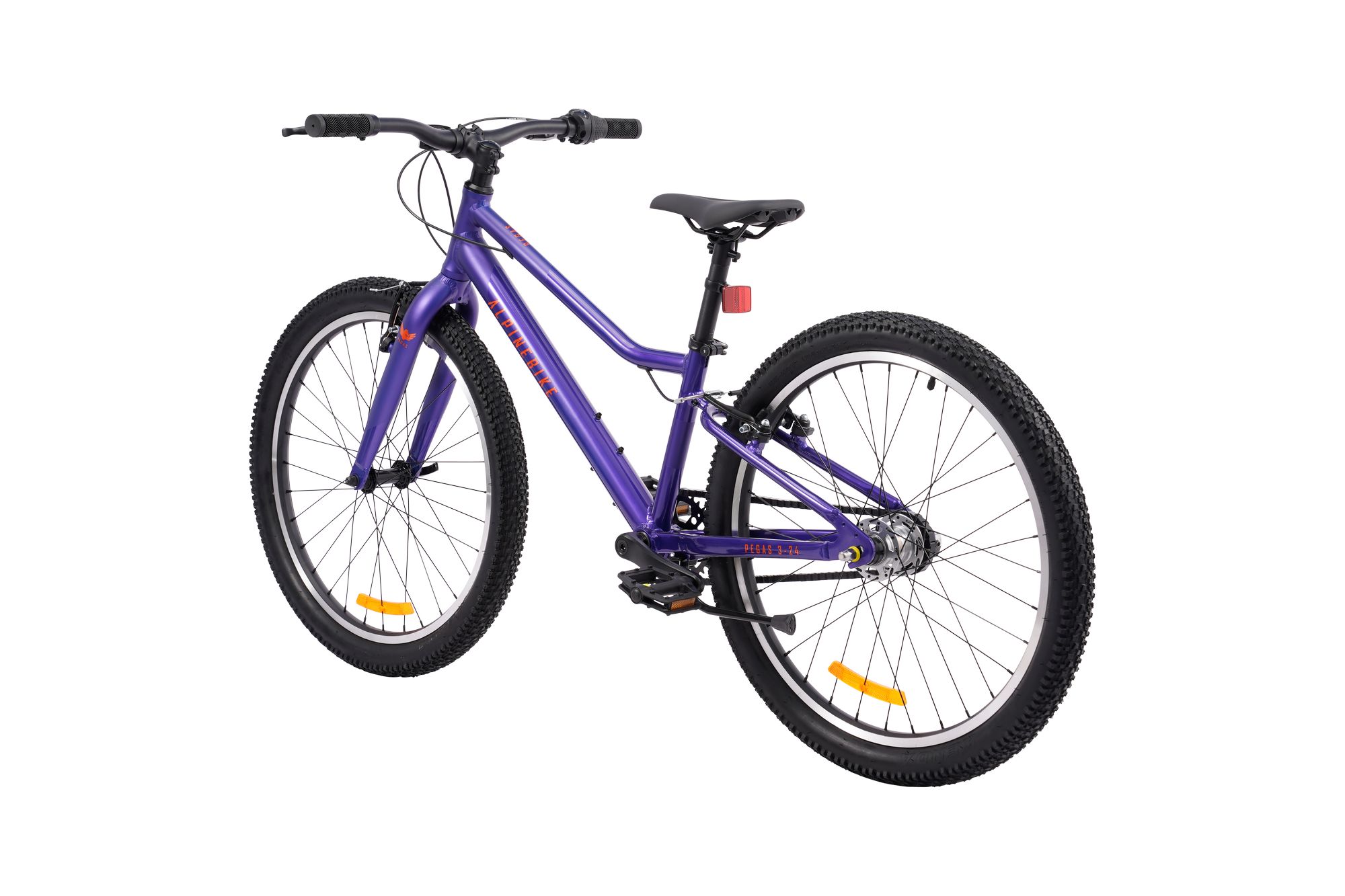 Велосипед подростковый Alpinebike Pegas 3-24, один размер, цвет Фиолетовый