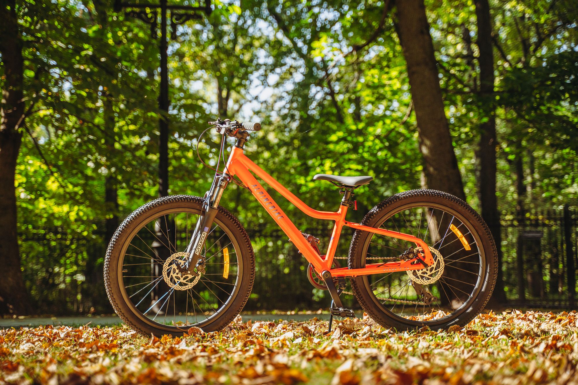 Велосипед подростковый Alpinebike Pegas 7-24, один размер, цвет Оранжевый