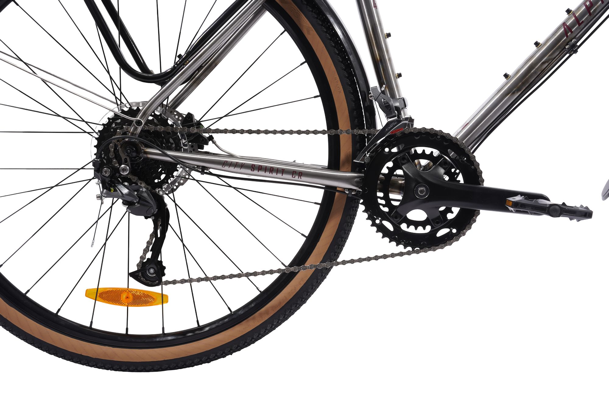 Велосипед гравийный Alpinebike City Spirit CR Полированная сталь