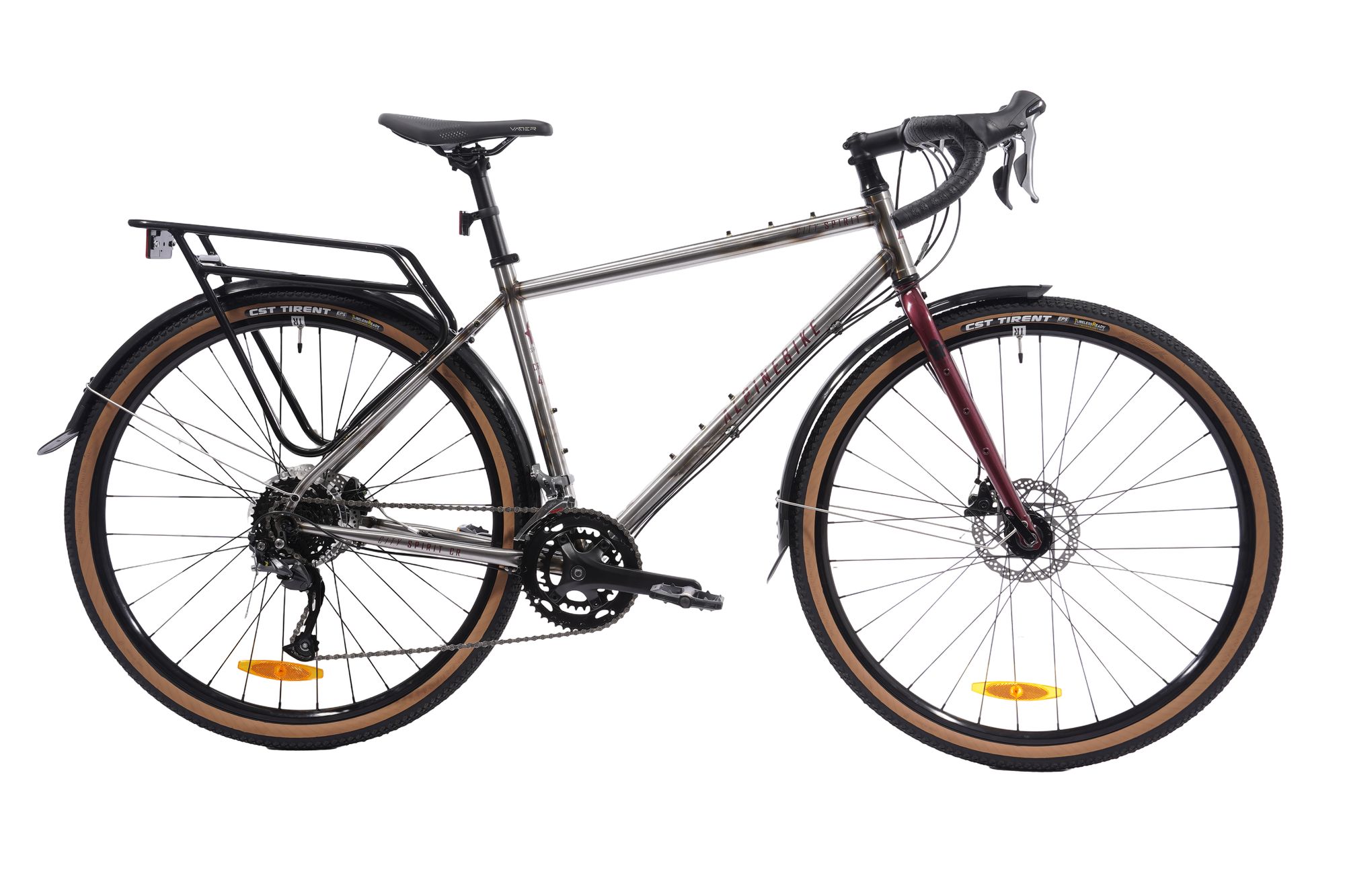 Велосипед гравийный Alpinebike City Spirit CR Полированная сталь