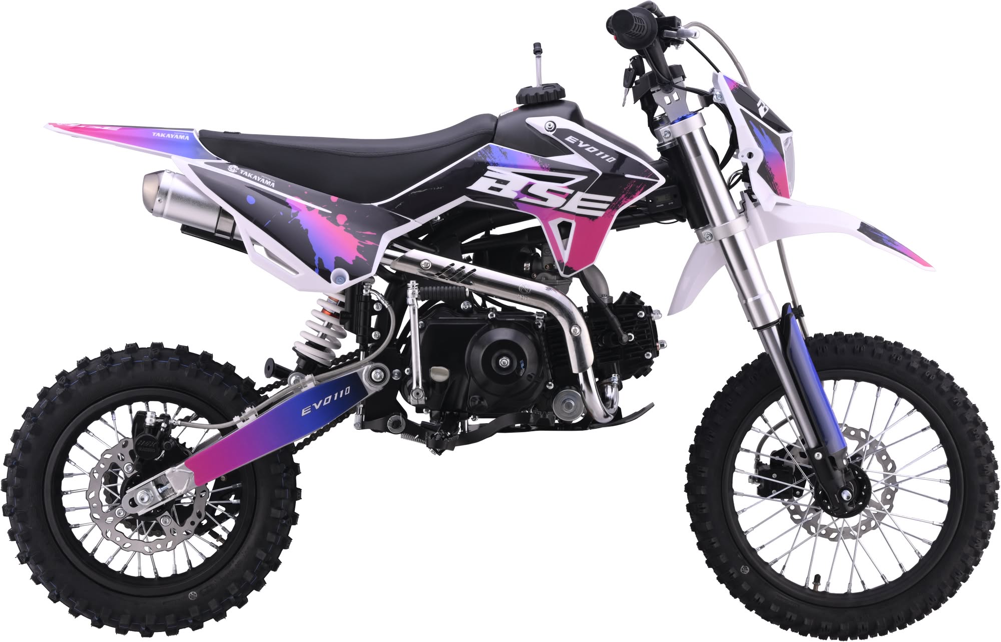 Питбайк BSE EVO 110e Shock SA 14/12 (Полуавтоматическая КПП)