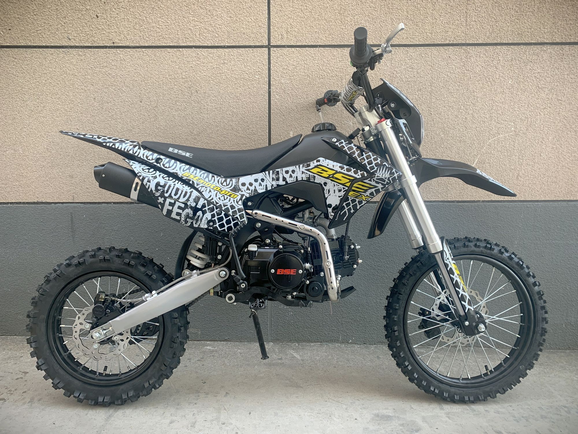 Питбайк BSE EX 14/12 Max13 White Yellow (030) 