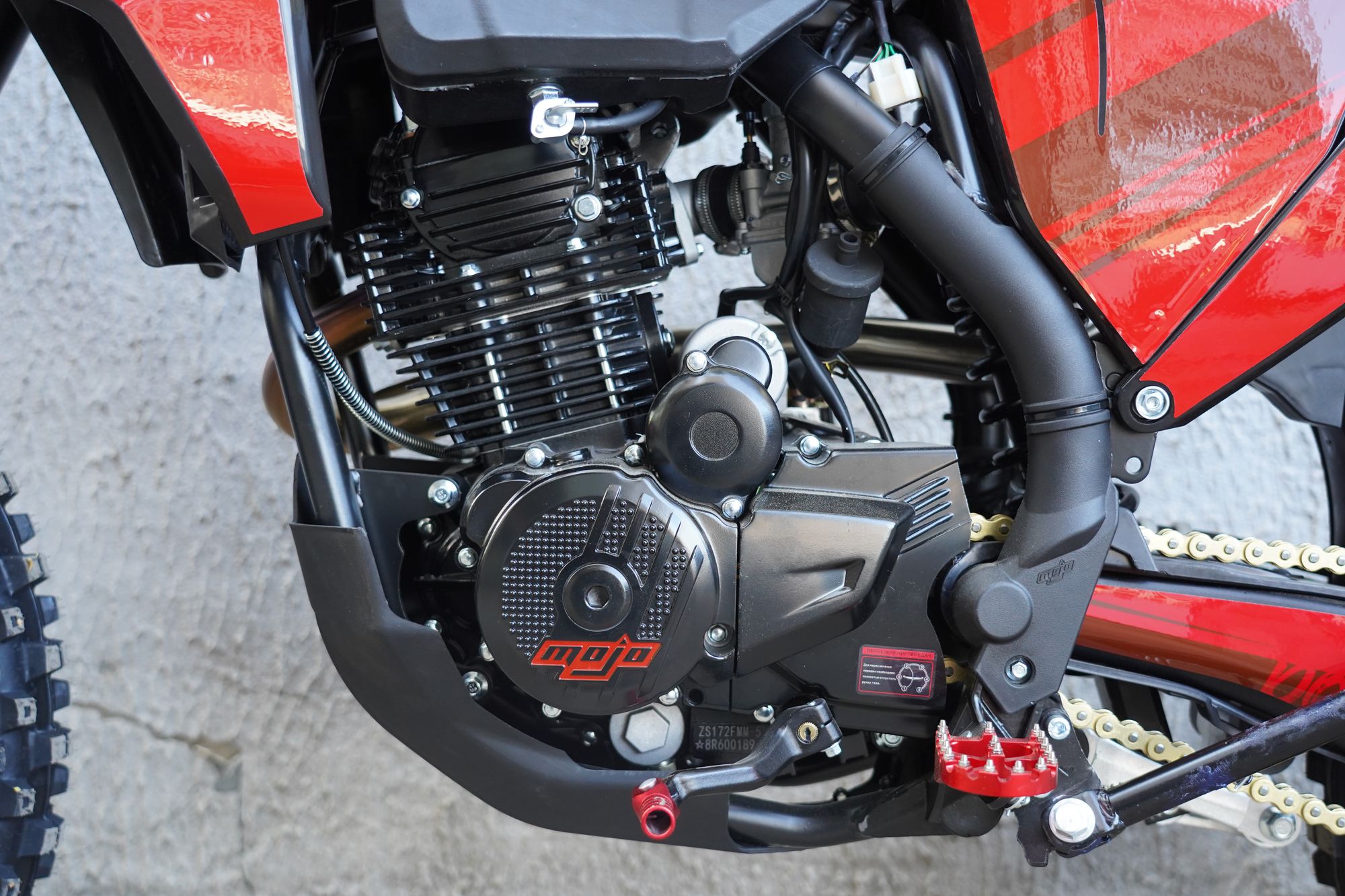 Эндуро / кроссовый мотоцикл BSE T4 Red (ZS172FMM-5)
