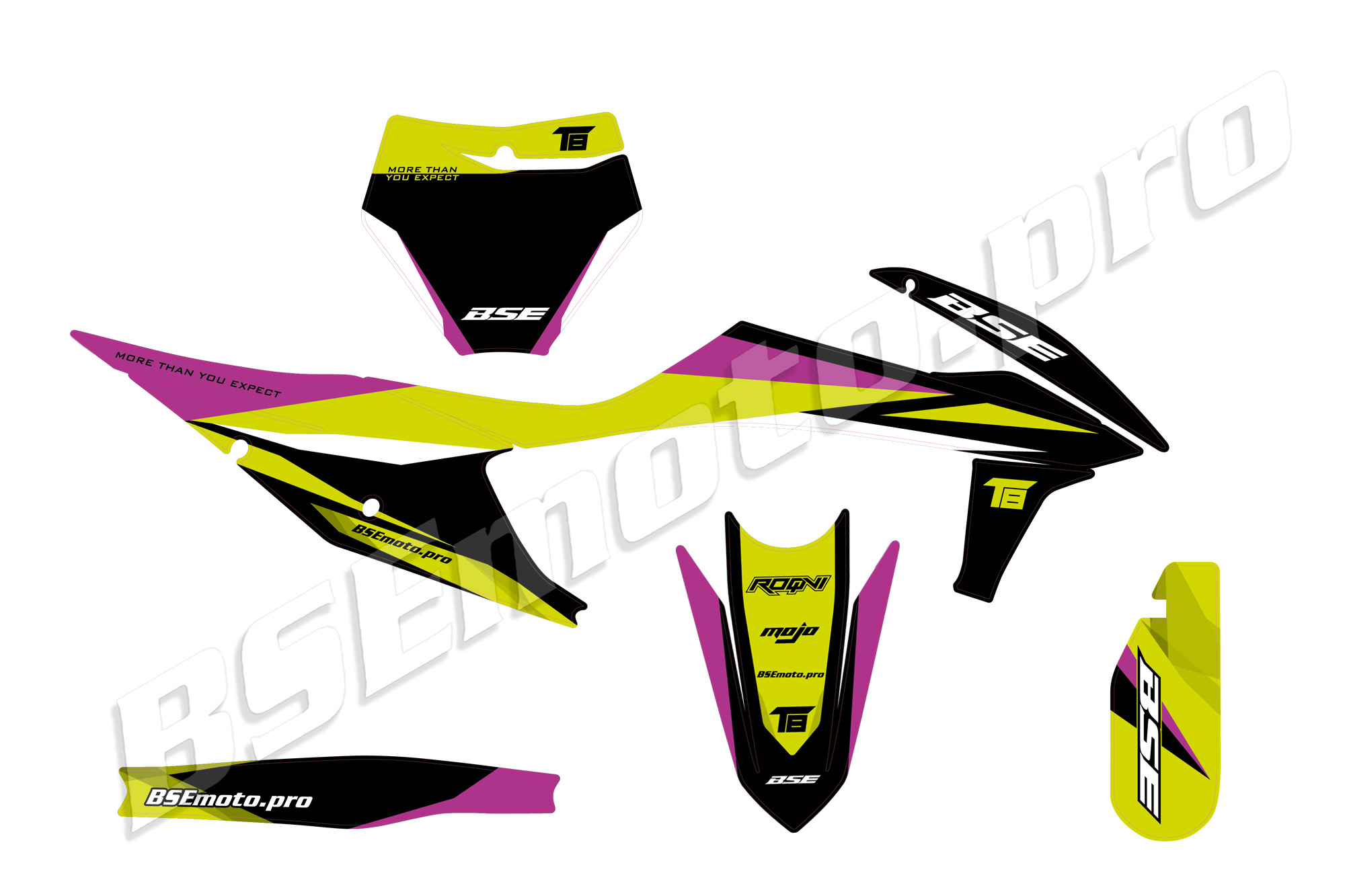 Наклейки BSE T8 Neon Storm (Sport)