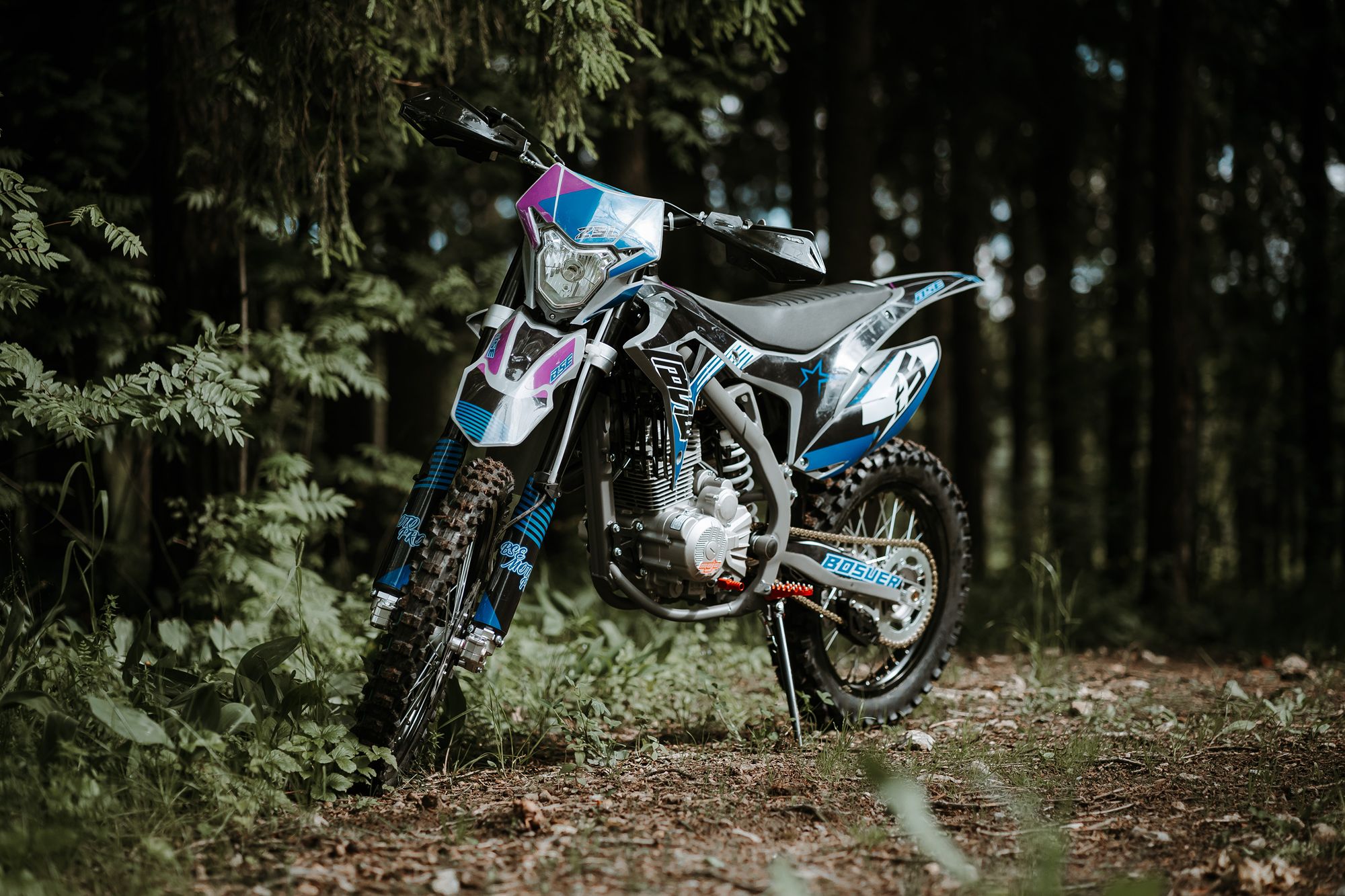 Эндуро / кроссовый мотоцикл BSE Z5 L Purple Volcano
