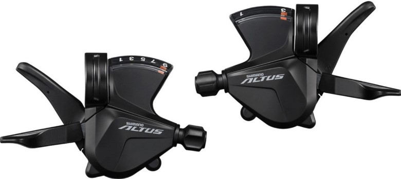 Шифтер Shimano Altus, M315, лев. + прав, 3x8ск, тр.+оплетк.