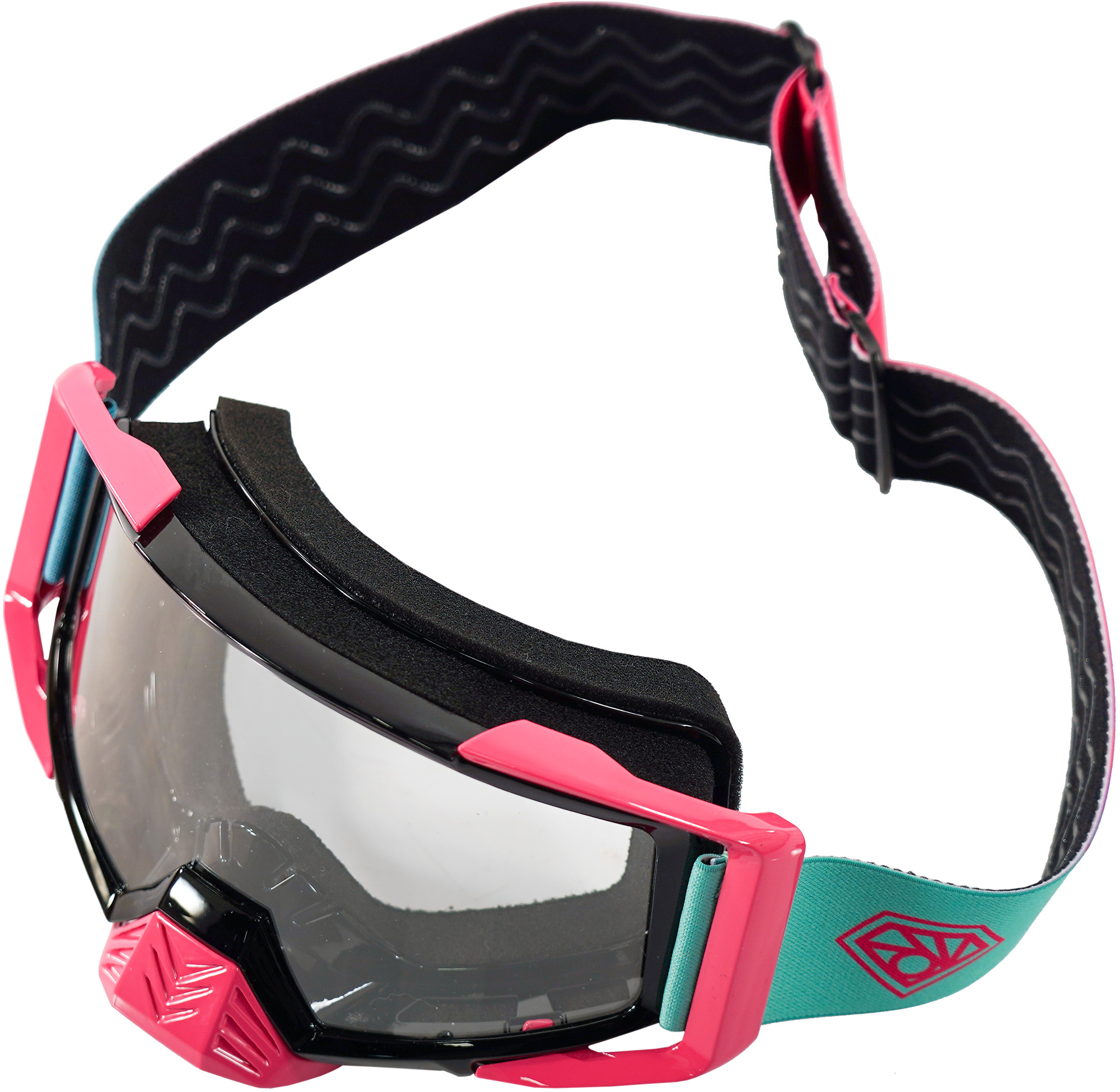 Очки мото ROQVI QUINN розовый/голубой 