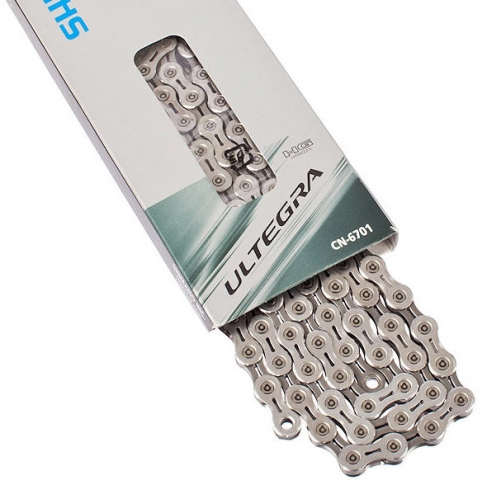 Цепь Shimano Ultegra, 6701, 10 скоростей, 118 звеньев (1шт)