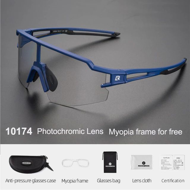 Очки солнцезащитные ROCKBROS SP204 с фотохромными линзами; темно-синий
