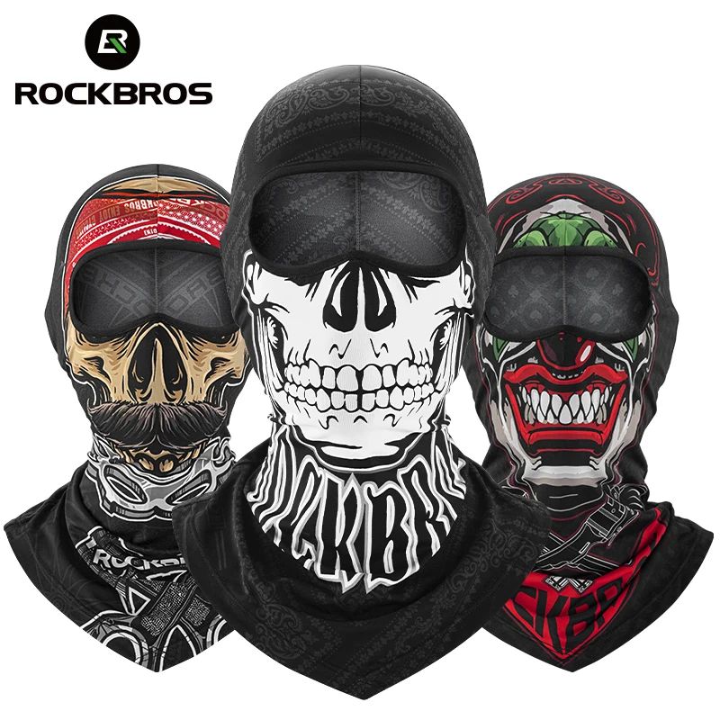 Балаклава Rockbros не утепленная с принтом Джокер. Арт. RB_13220009002