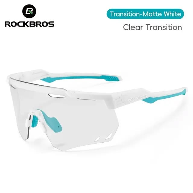 Очки солнцезащитные ROCKBROS SP323 с фотохромными линзами; матовый белый