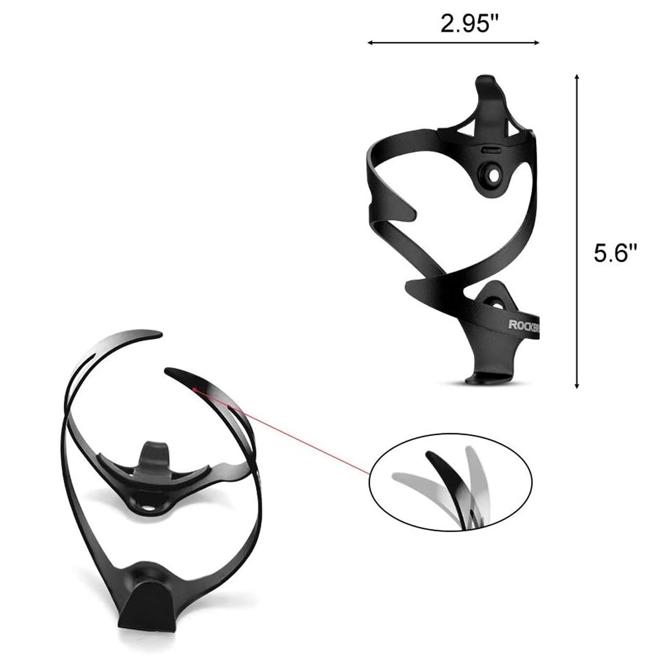 Флягодержатель Rockbros черный алюминиевый. арт. RB_2017-11ABK