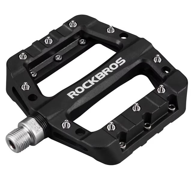 Педали ROCKBROS 2017-12C платформы, нейлон, с шипами; черный