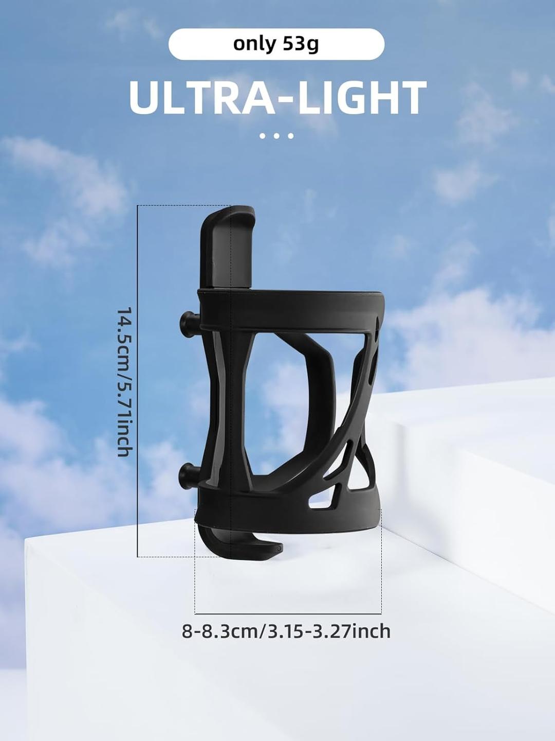 Флягодержатель-трансформер Rockbros с боковой загрузкой. Возможность изменение стороны загрузки. Чёр