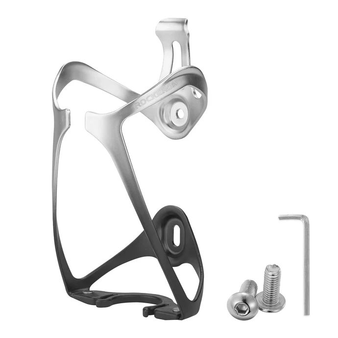 Флягодержатель Rockbrosс замком для установки обычной магазинной бутылки. Серебристый. арт. RB_31210