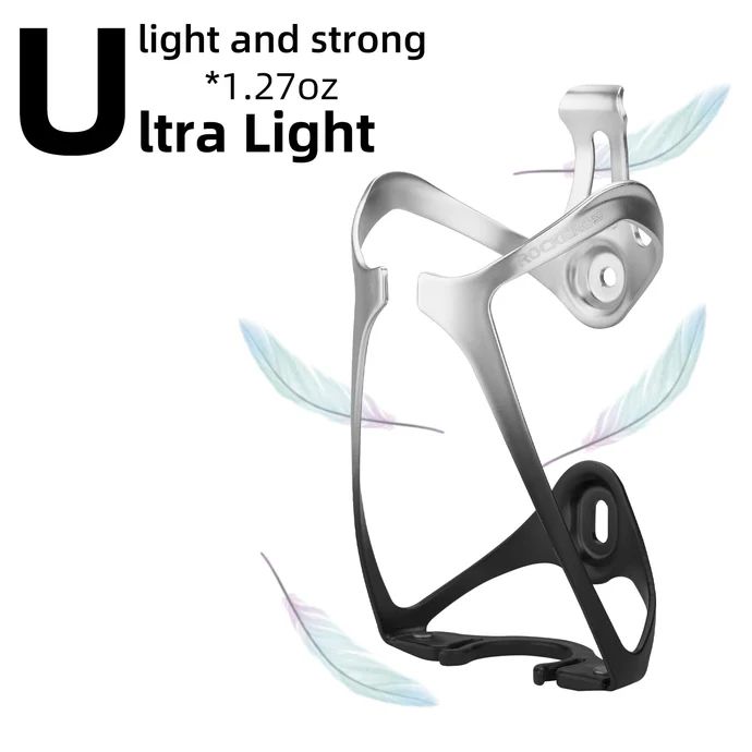 Флягодержатель Rockbrosс замком для установки обычной магазинной бутылки. Серебристый. арт. RB_31210